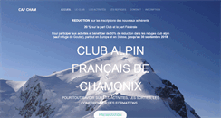 Desktop Screenshot of clubalpin-chamonix.com